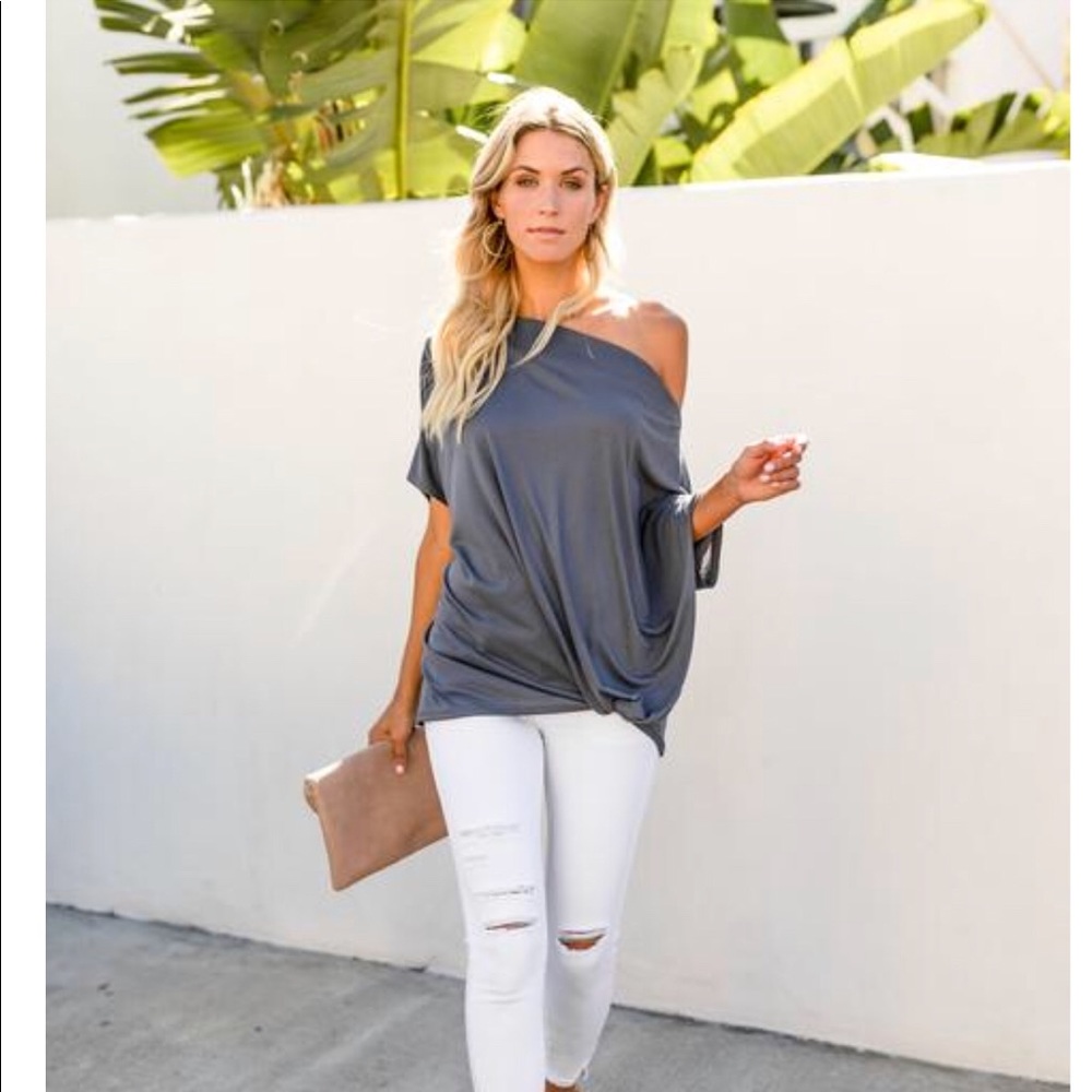**ISO** Vici All Mine Modal Drape Top